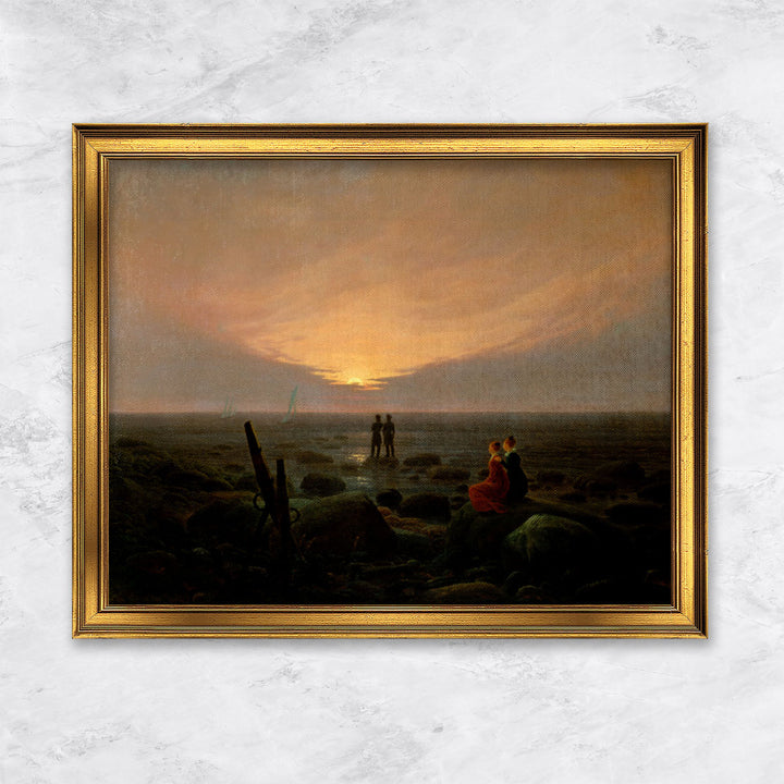 "Mondaufgang über dem Meer" | Caspar David Friedrich