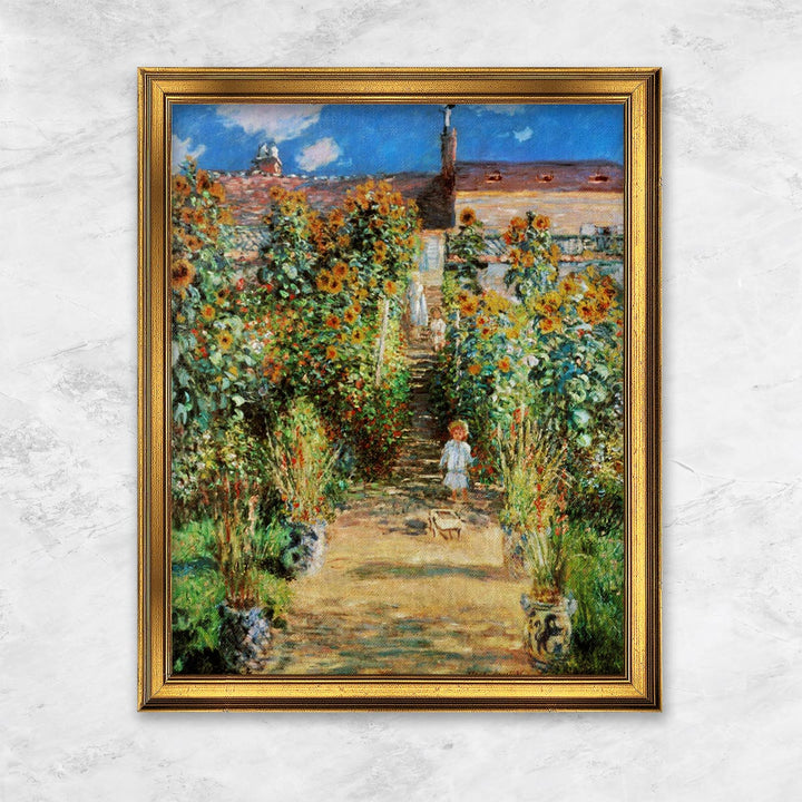 "Der Garten des Künstlers in Vétheuil" | Claude Monet