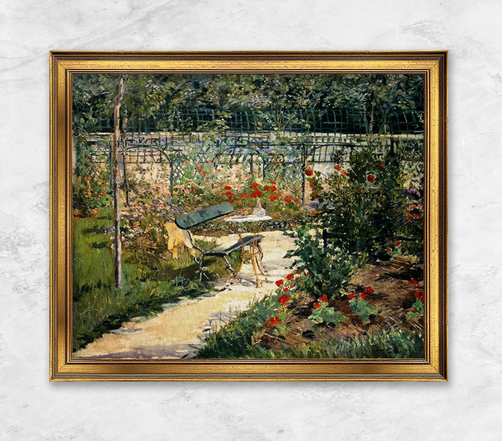 "The Bench in the Garden of Versailles" | Edouard Manet