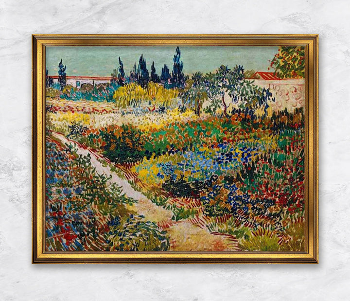 "Blühender Garten mit Pfad" | Vincent van Gogh