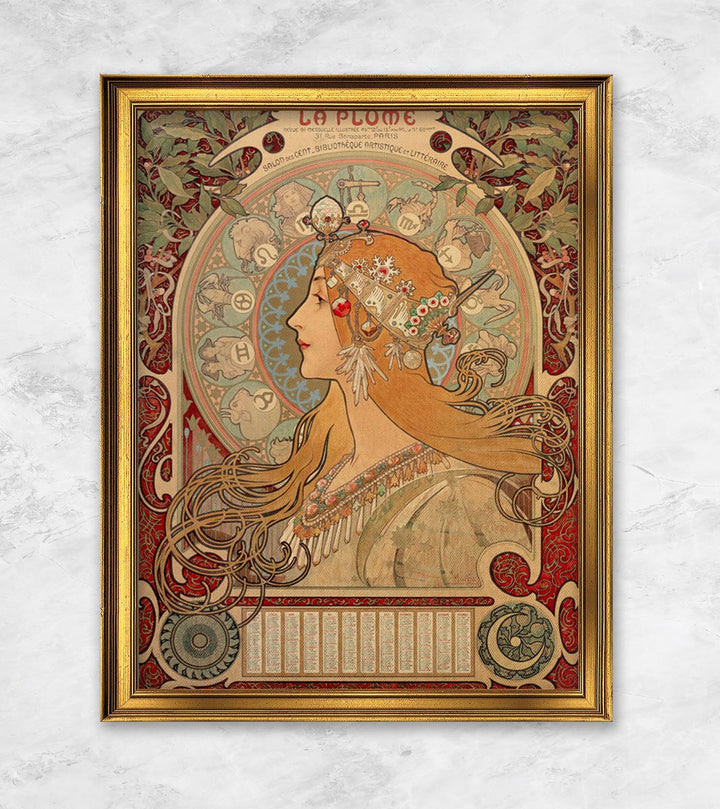 "Sternkreiszeichen. Illustration für das Journal La Plume" | Alphonse Mucha