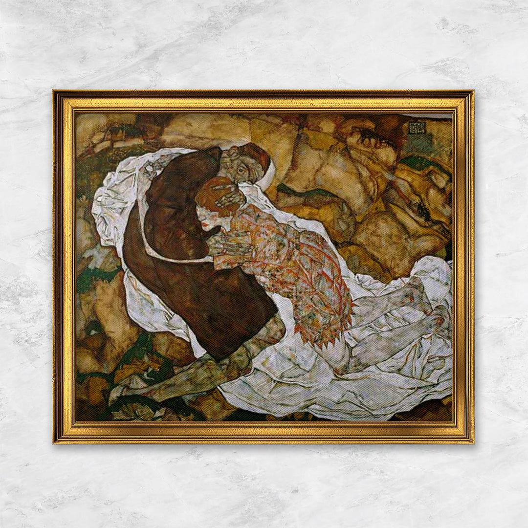 "Tod und Mädchen (Mann und Mädchen)" | Egon Schiele