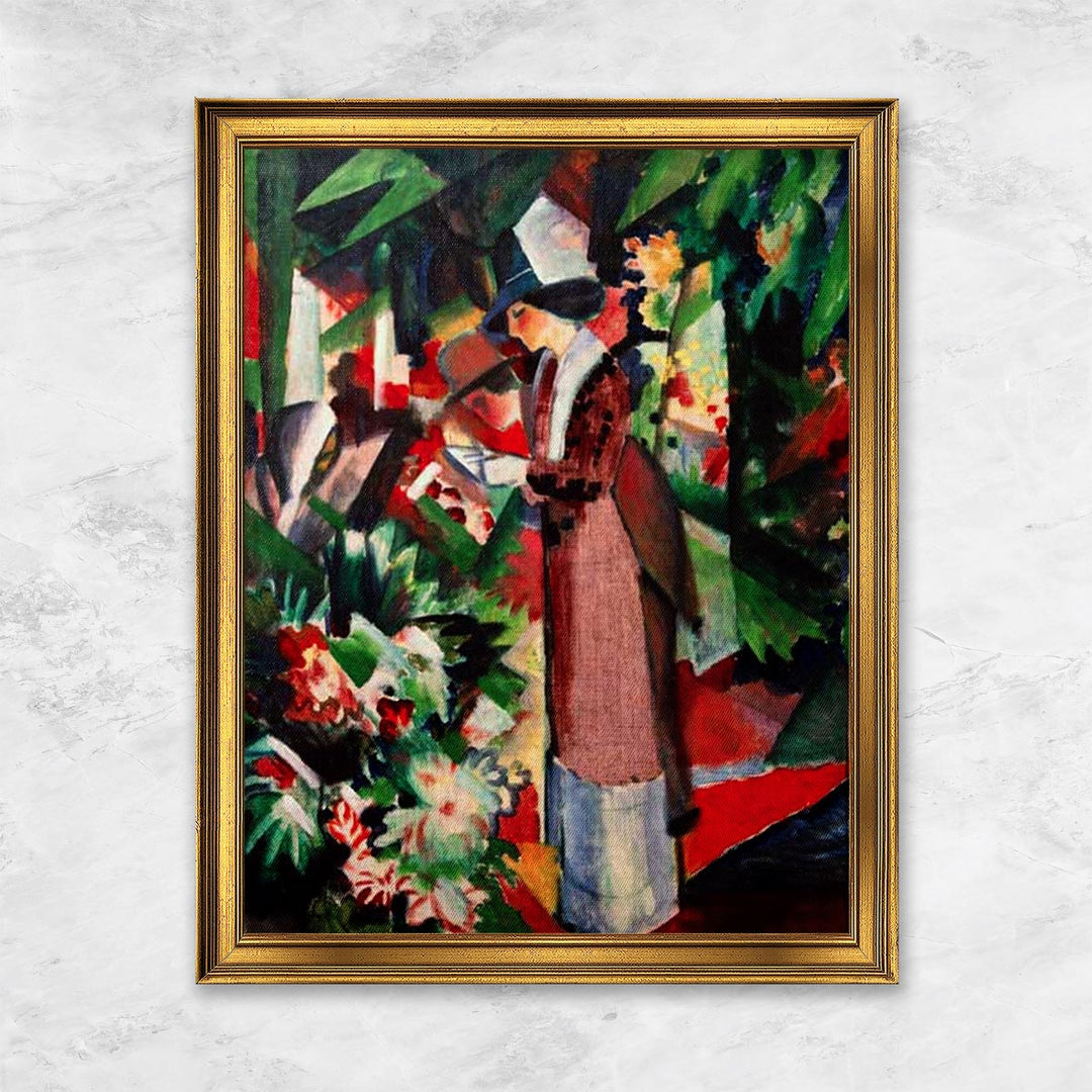 "Spaziergang in Blumen" | August Macke