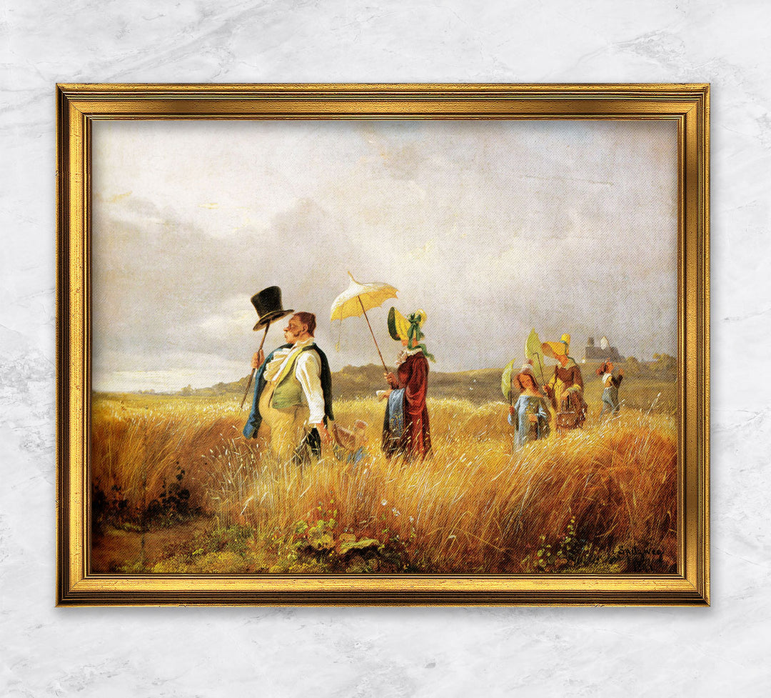 "Der Sonntagsspaziergang I" | Carl Spitzweg