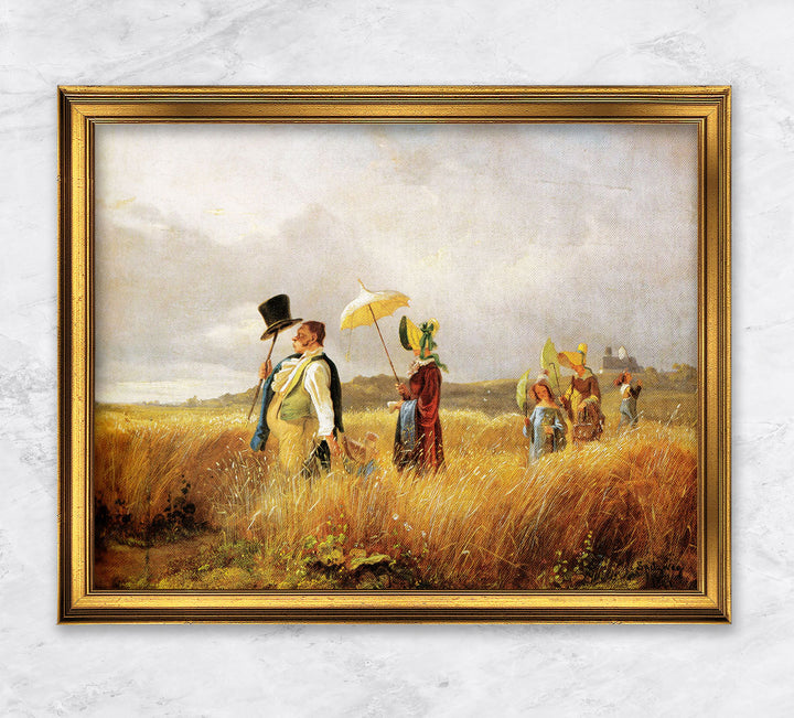 "Der Sonntagsspaziergang I" | Carl Spitzweg