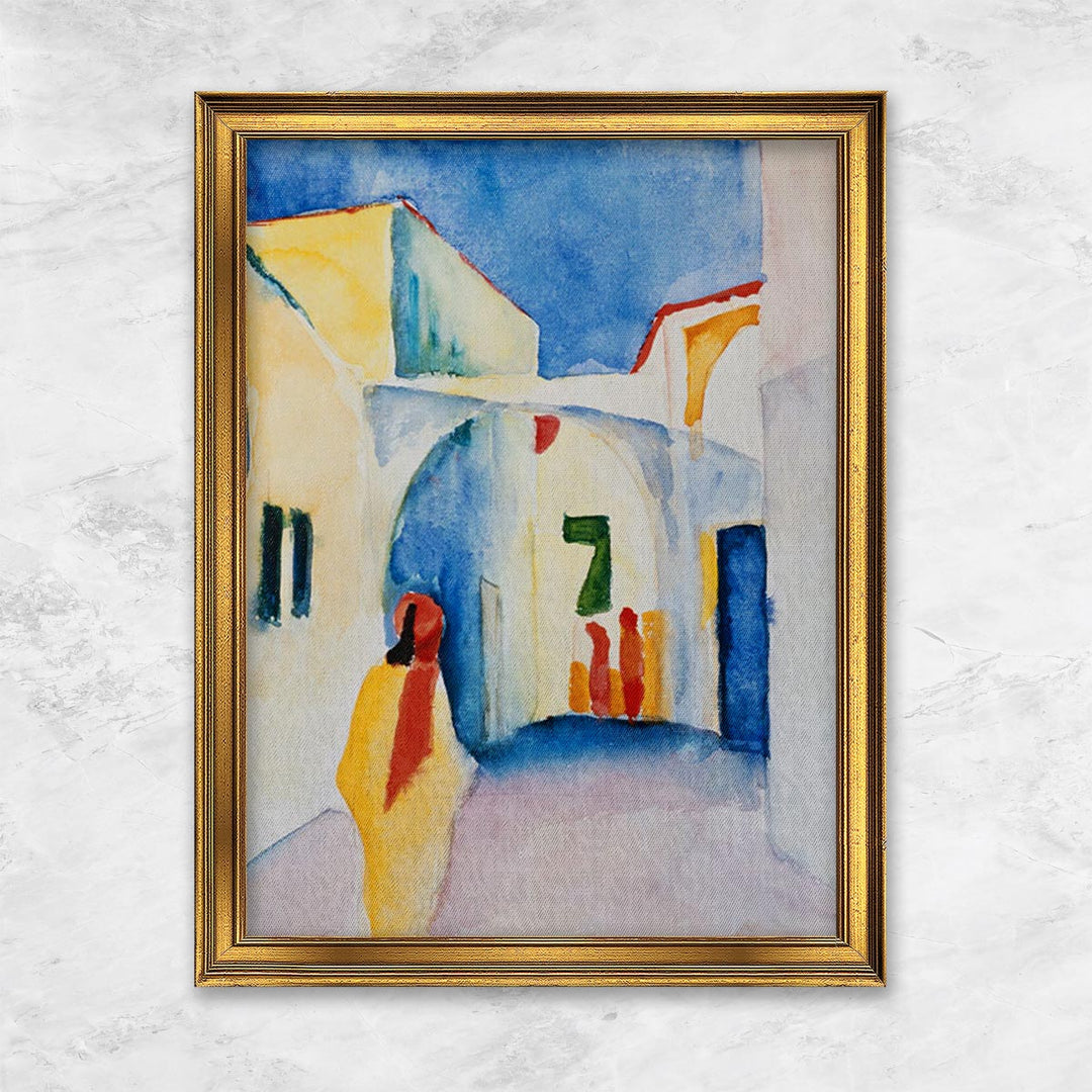 "Blick in eine Gasse" | August Macke