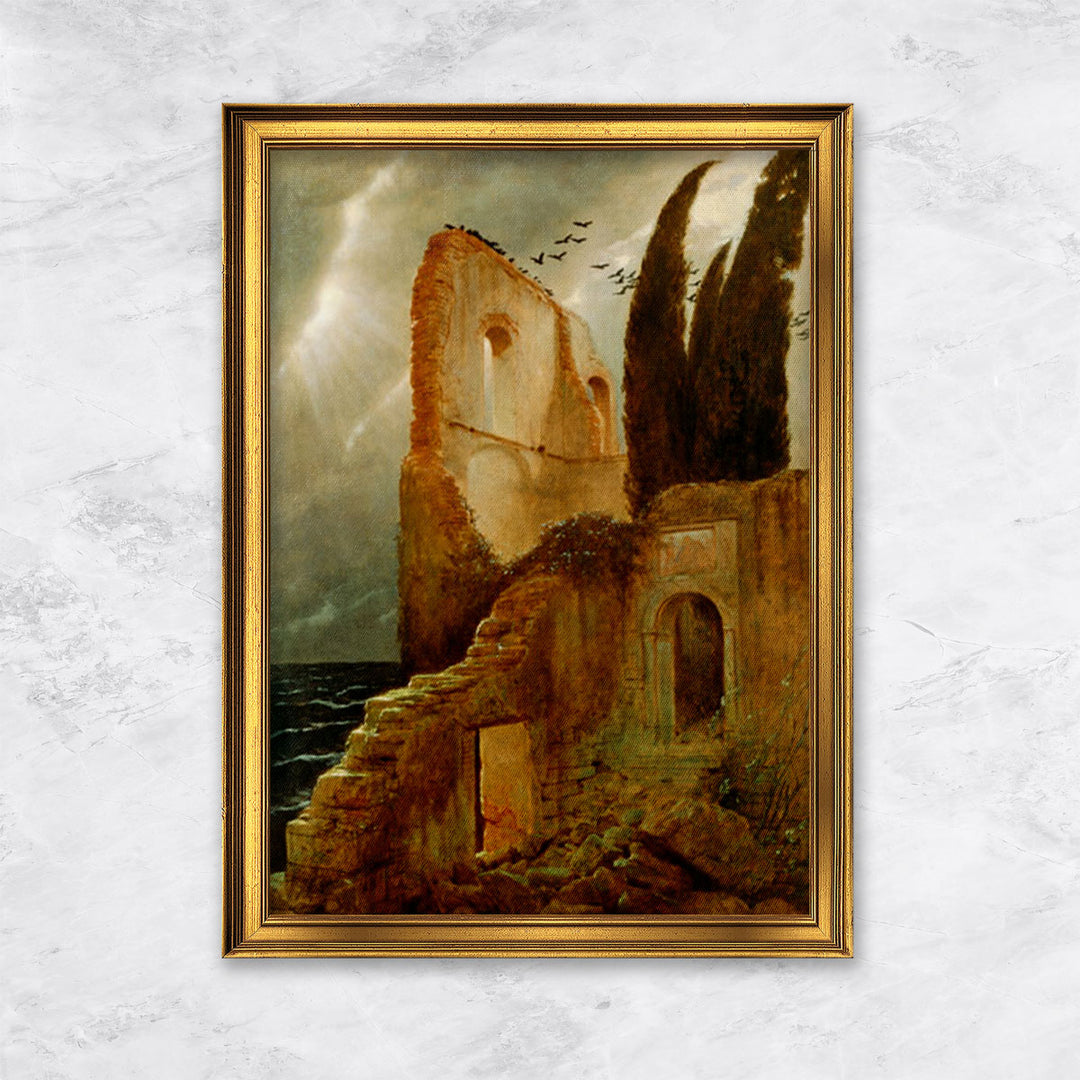 "Ruin by the Sea" | Arnold Böcklin