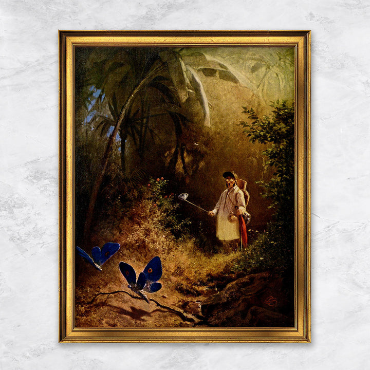 "Der Schmetterlingsfänger" | Carl Spitzweg