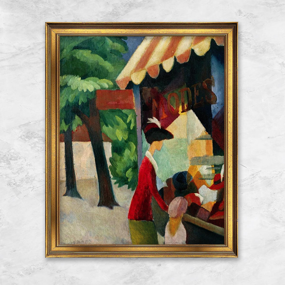 "Vor dem Hutladen" | August Macke