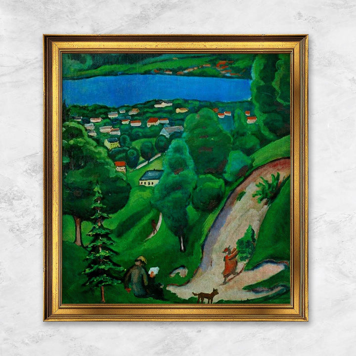 "Landschaft am Teggernsee" | August Macke