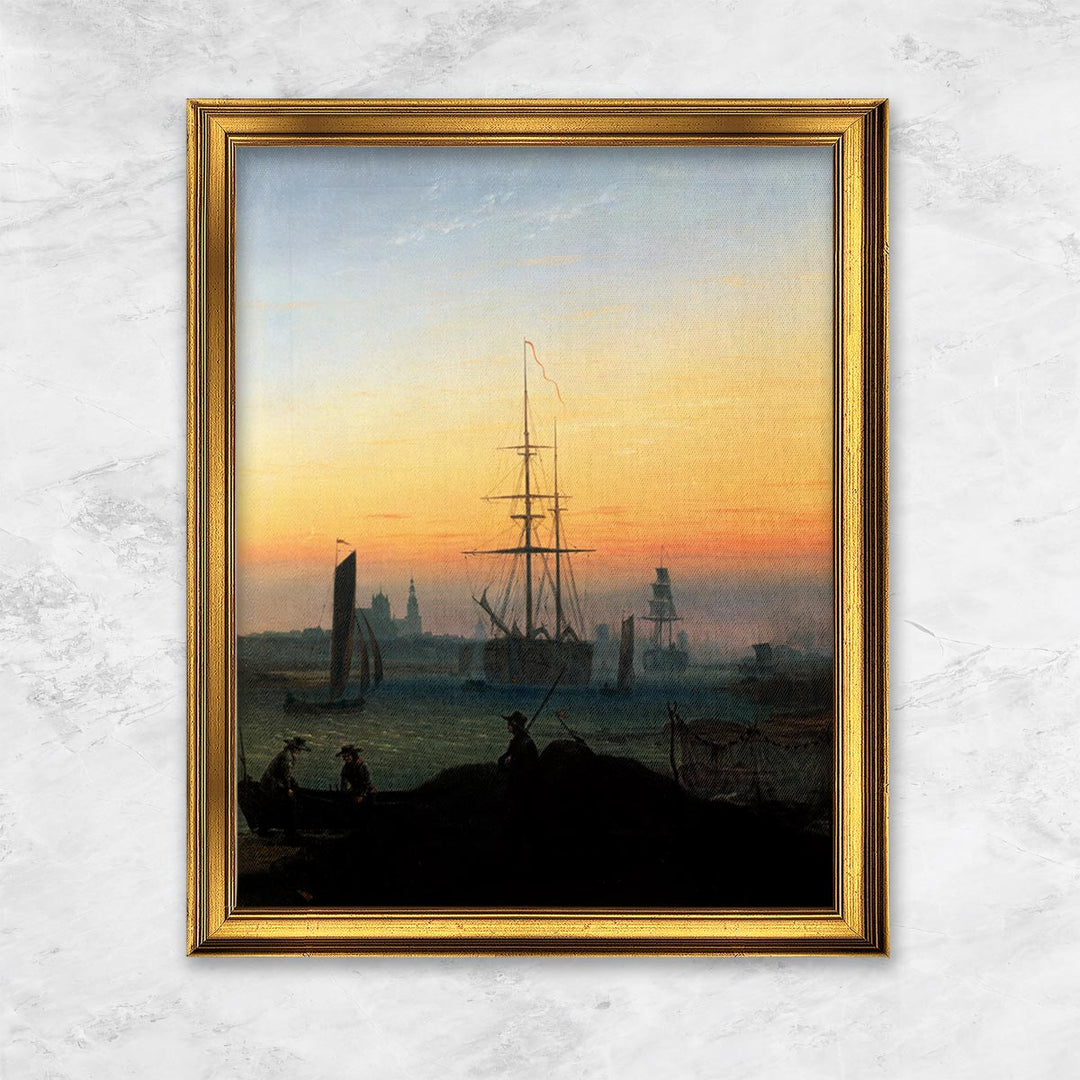 "Hafen von Greifswald" | Caspar David Friedrich