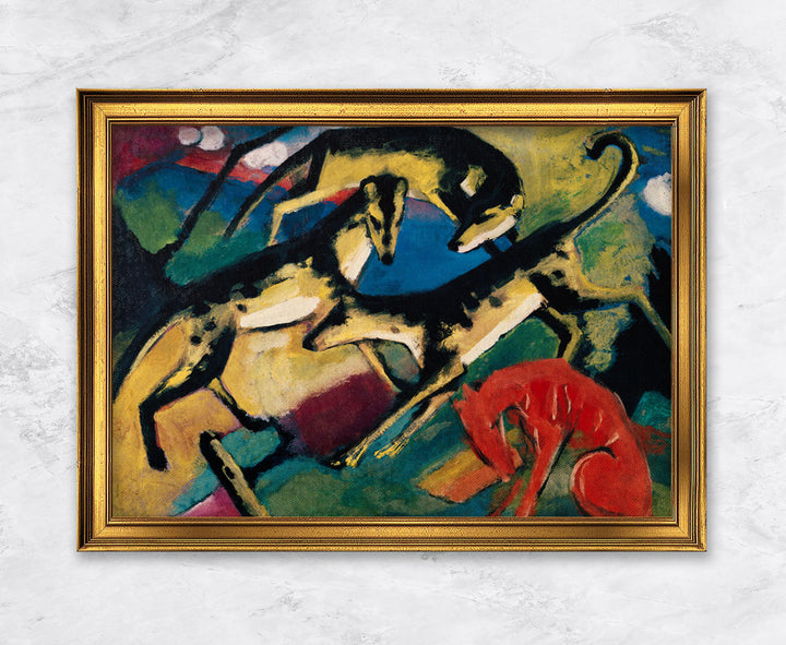 "Spielende Hunde" | Franz Marc