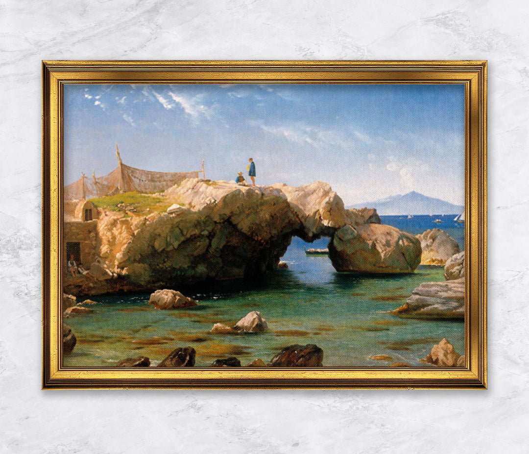 "Eine felsige Küste mit dem Vesuv im Hinergrund" | Carl Frederik Aagaard