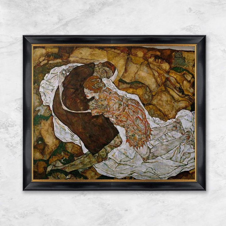 "Tod und Mädchen (Mann und Mädchen)" | Egon Schiele