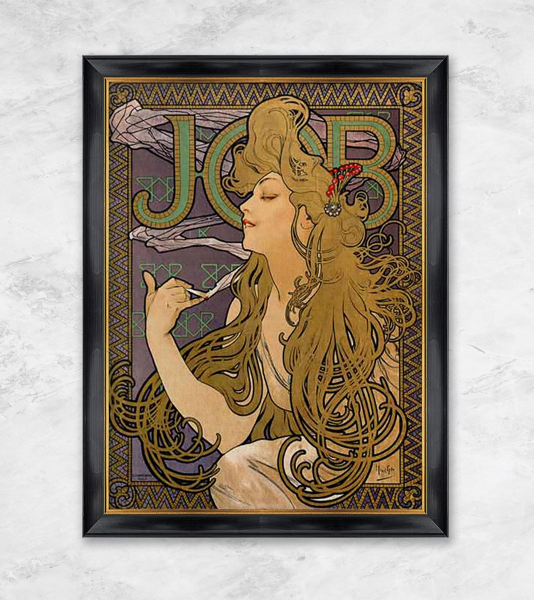 "Plakat für die Zigarettenmarke JOB" | Alphonse Mucha