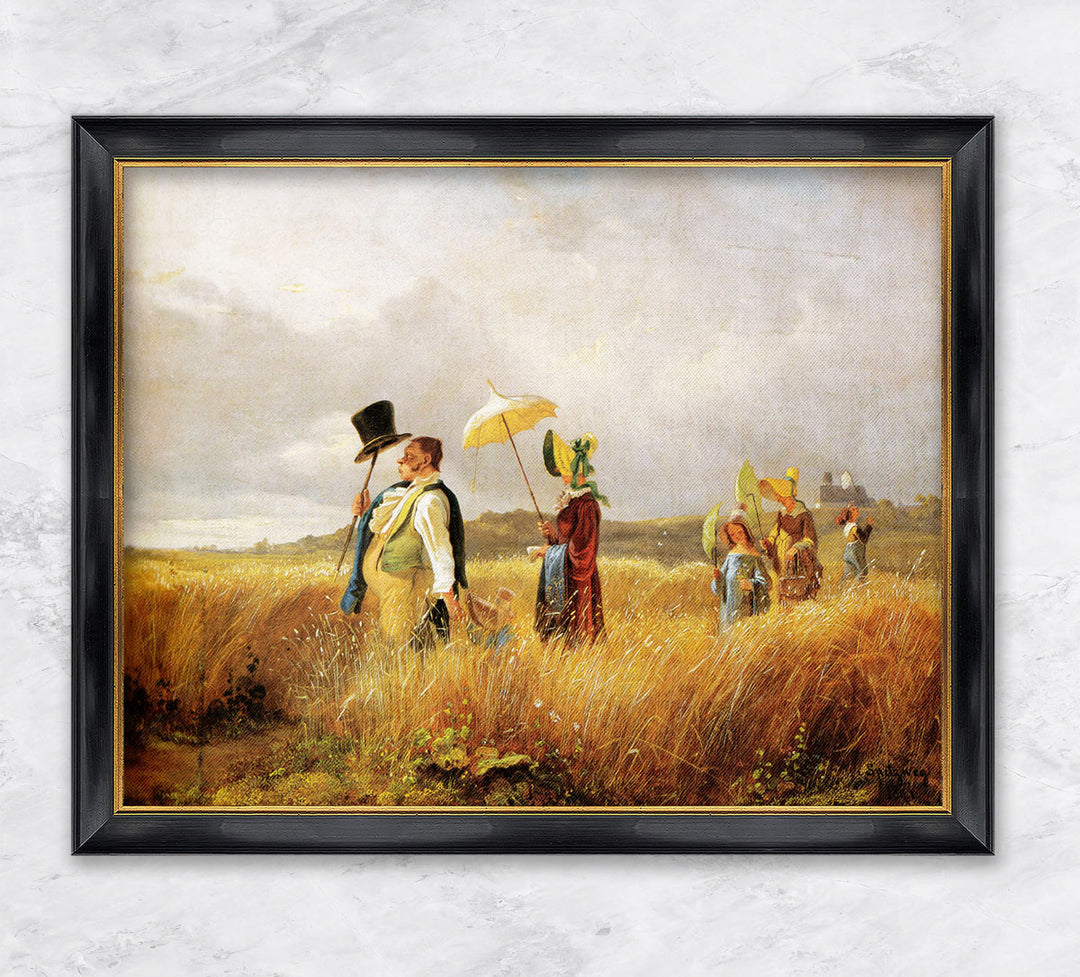"Der Sonntagsspaziergang I" | Carl Spitzweg