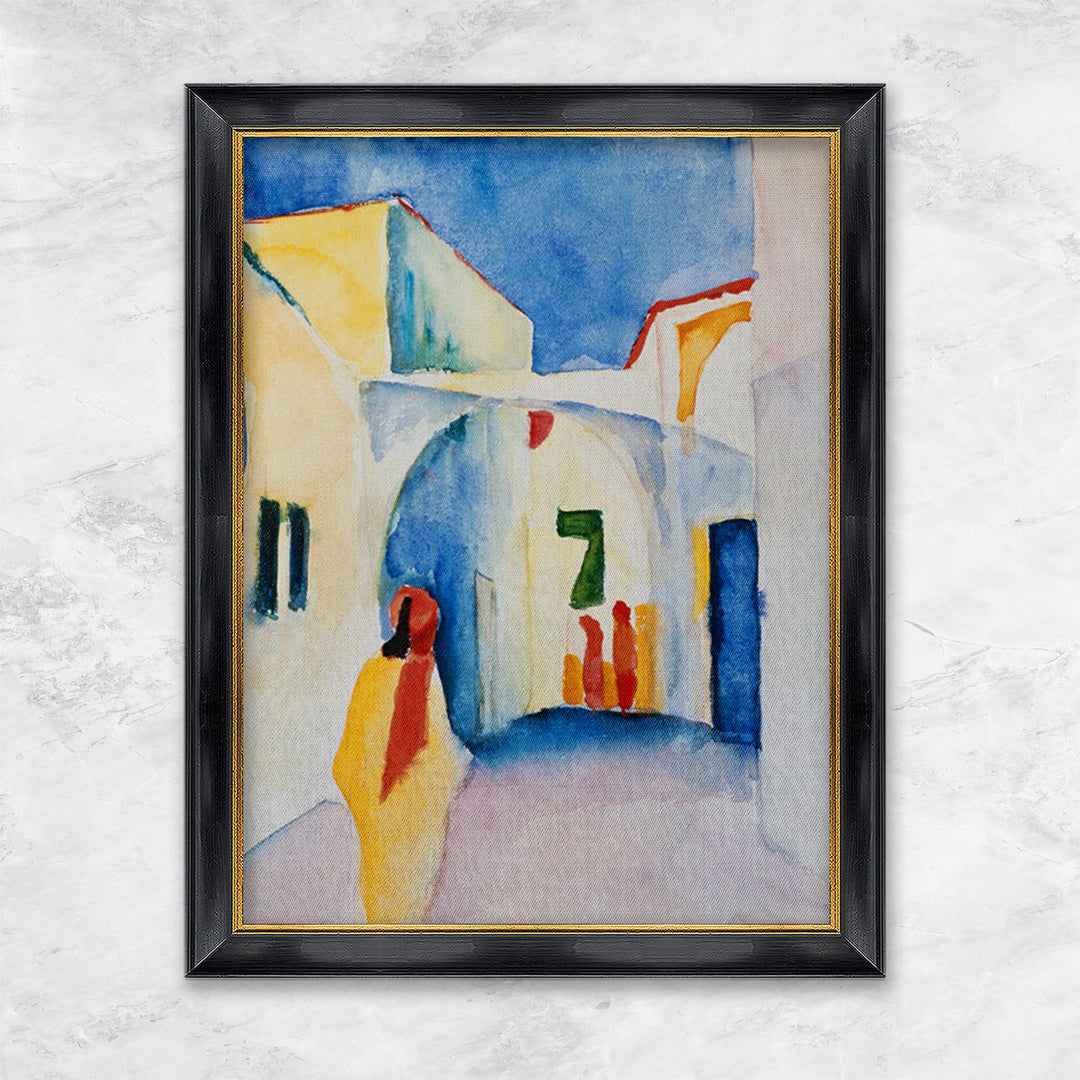 "Blick in eine Gasse" | August Macke