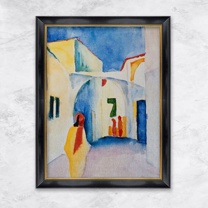 "Blick in eine Gasse" | August Macke