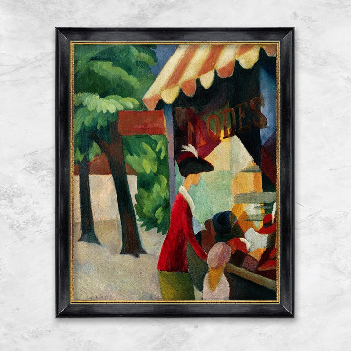 "Vor dem Hutladen" | August Macke