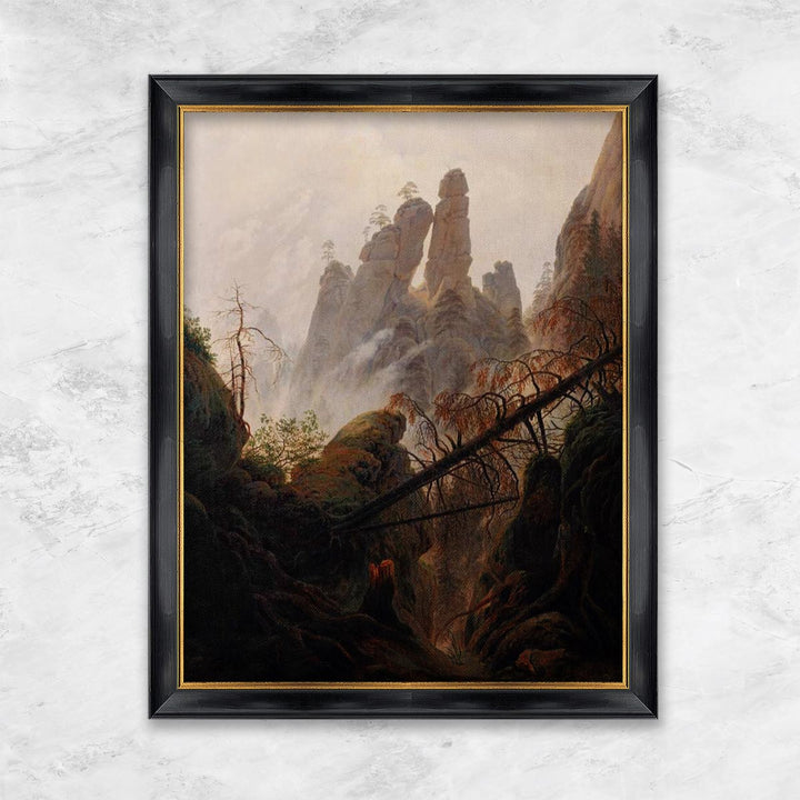 "Felsenlandschaft im Elbsandsteingebirge" | Caspar David Friedrich