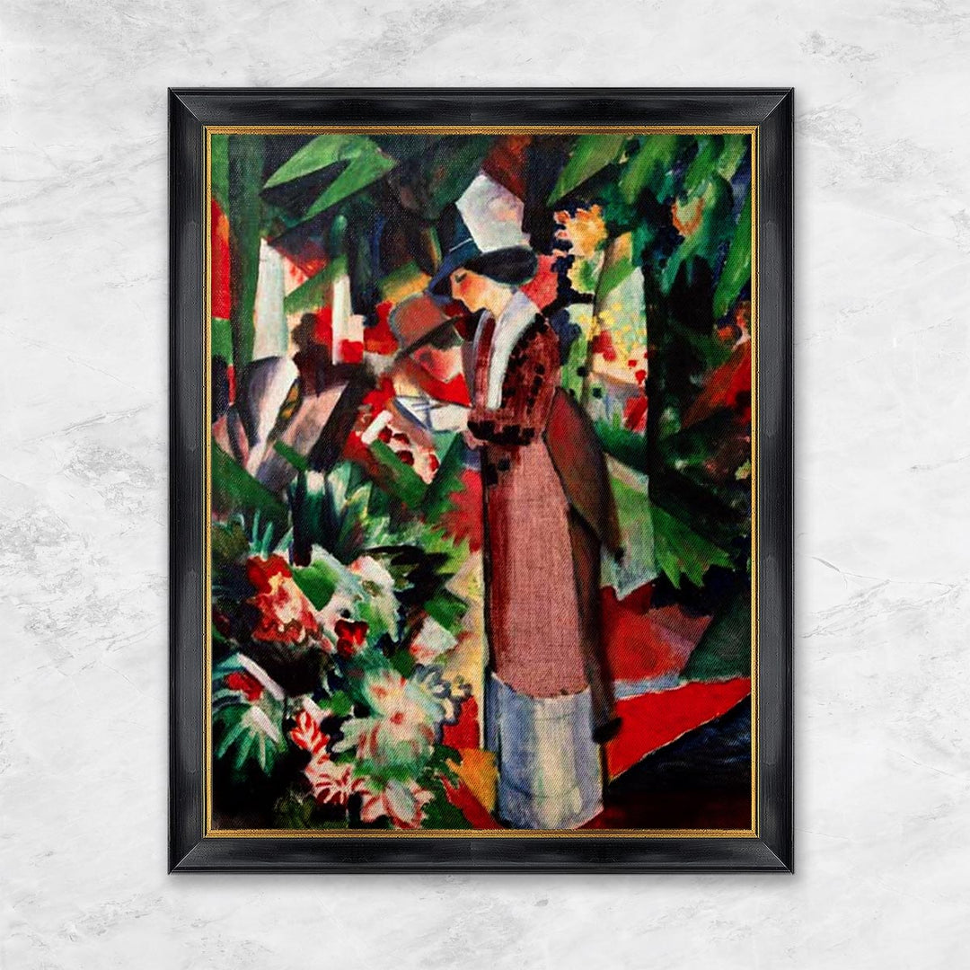 "Spaziergang in Blumen" | August Macke