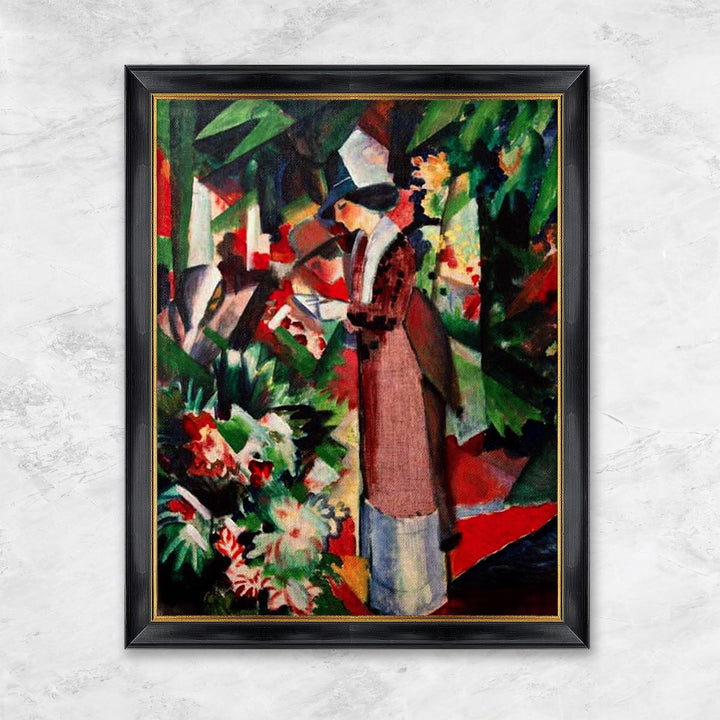 "Spaziergang in Blumen" | August Macke