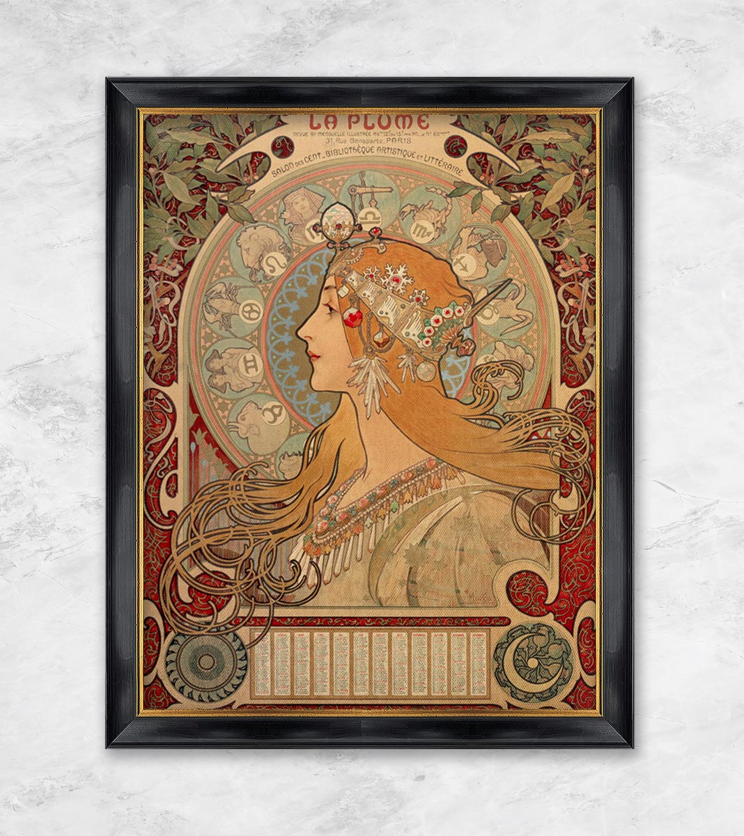"Sternkreiszeichen. Illustration für das Journal La Plume" | Alphonse Mucha