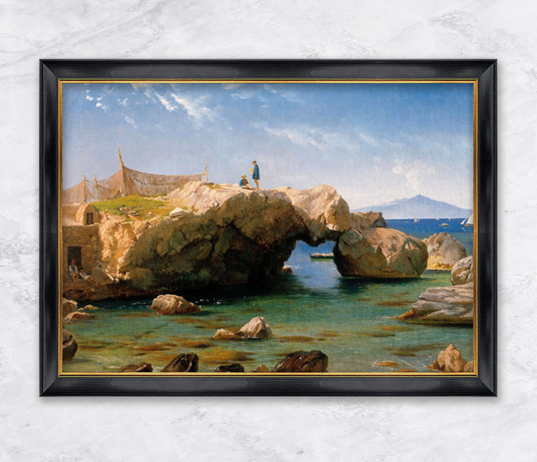 "Eine felsige Küste mit dem Vesuv im Hinergrund" | Carl Frederik Aagaard