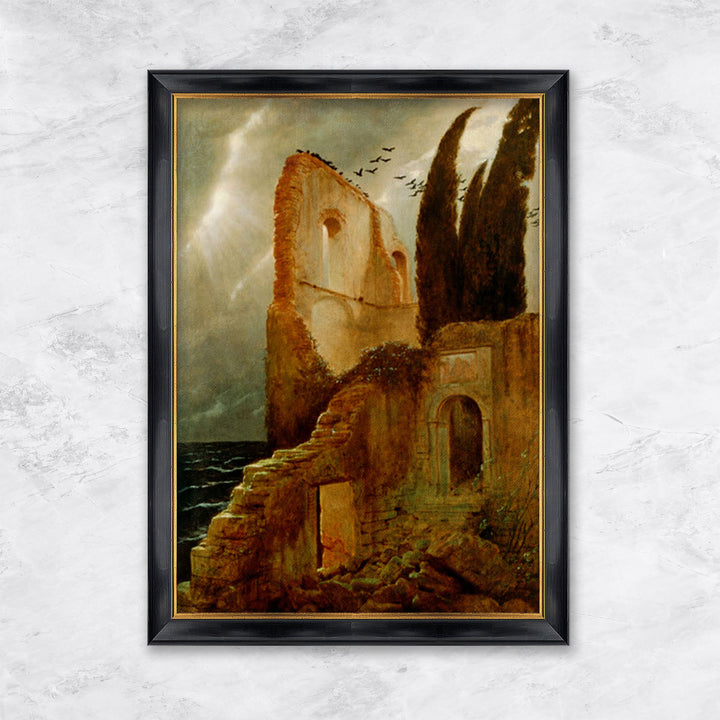 "Ruin by the Sea" | Arnold Böcklin