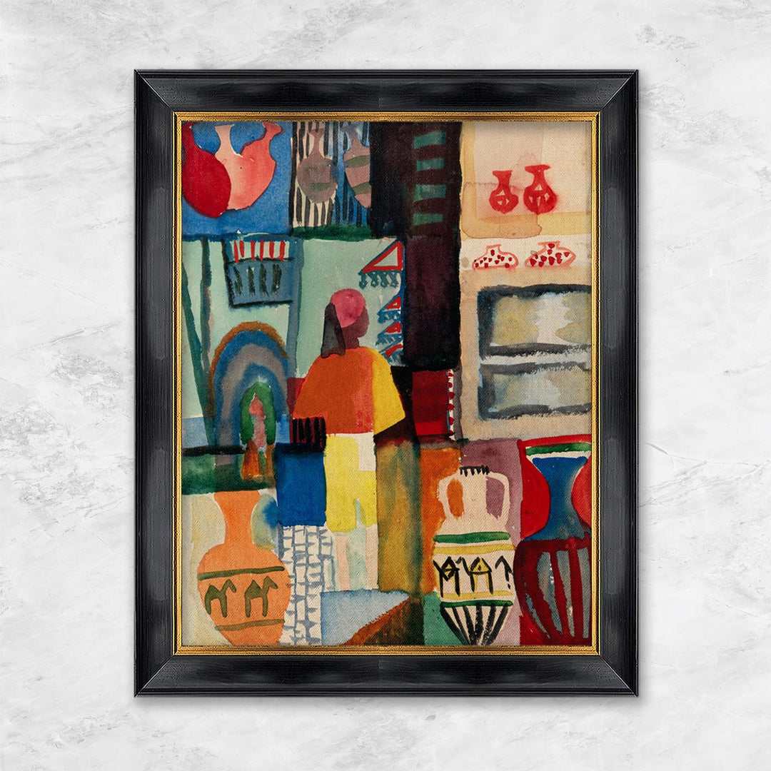 "Händler mit Krügen" | August Macke