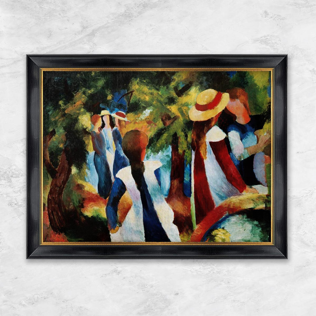 "Mädchen unter Bäumen" | August Macke