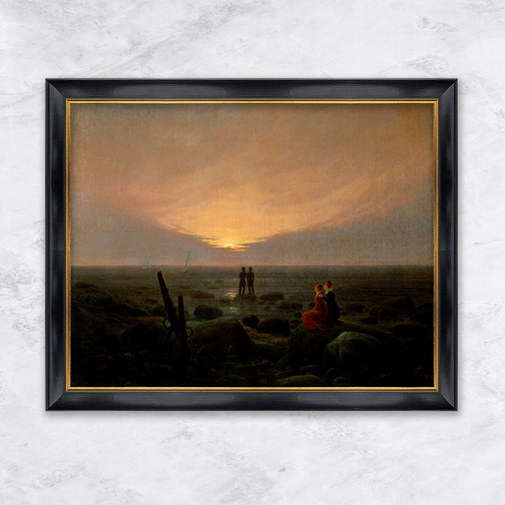 "Mondaufgang über dem Meer" | Caspar David Friedrich