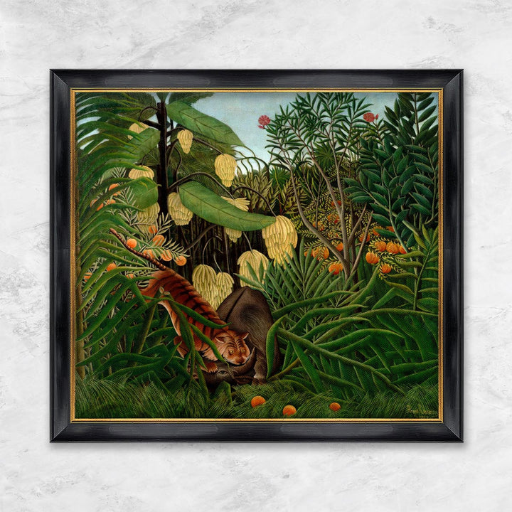 "Fight between a Tiger and a Buffalo" | Henri Julien Félix Rousseau