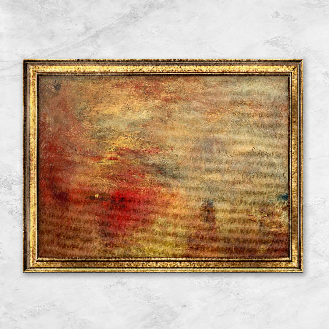 "Sonnenuntergang über einem See" | William Turner
