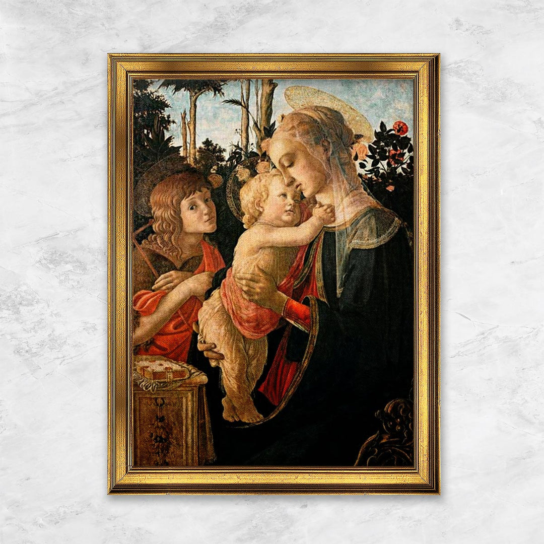 "Madonna mit Kind und dem Johannesknaben" | Sandro Botticelli