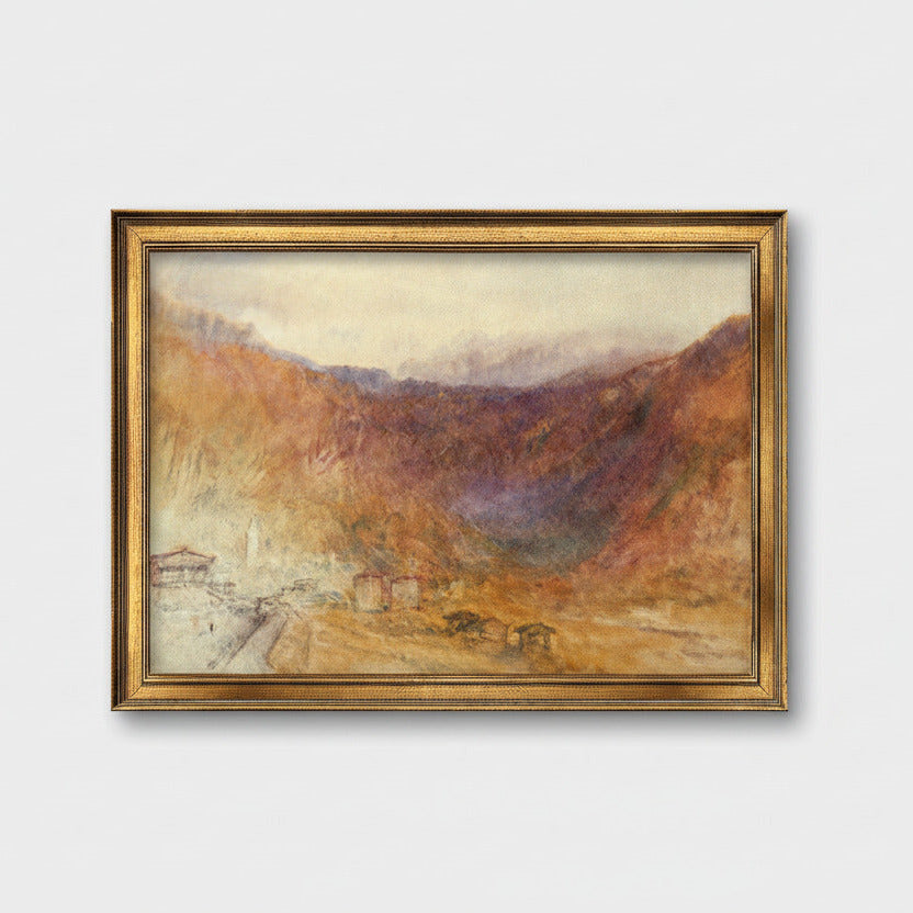 "The Brunig Pass from Meiringen, Switzerland" | William Turner