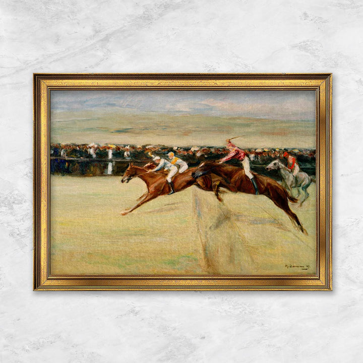 "Pferderennen in den Cascinen - 1. Fassung" | Max Liebermann