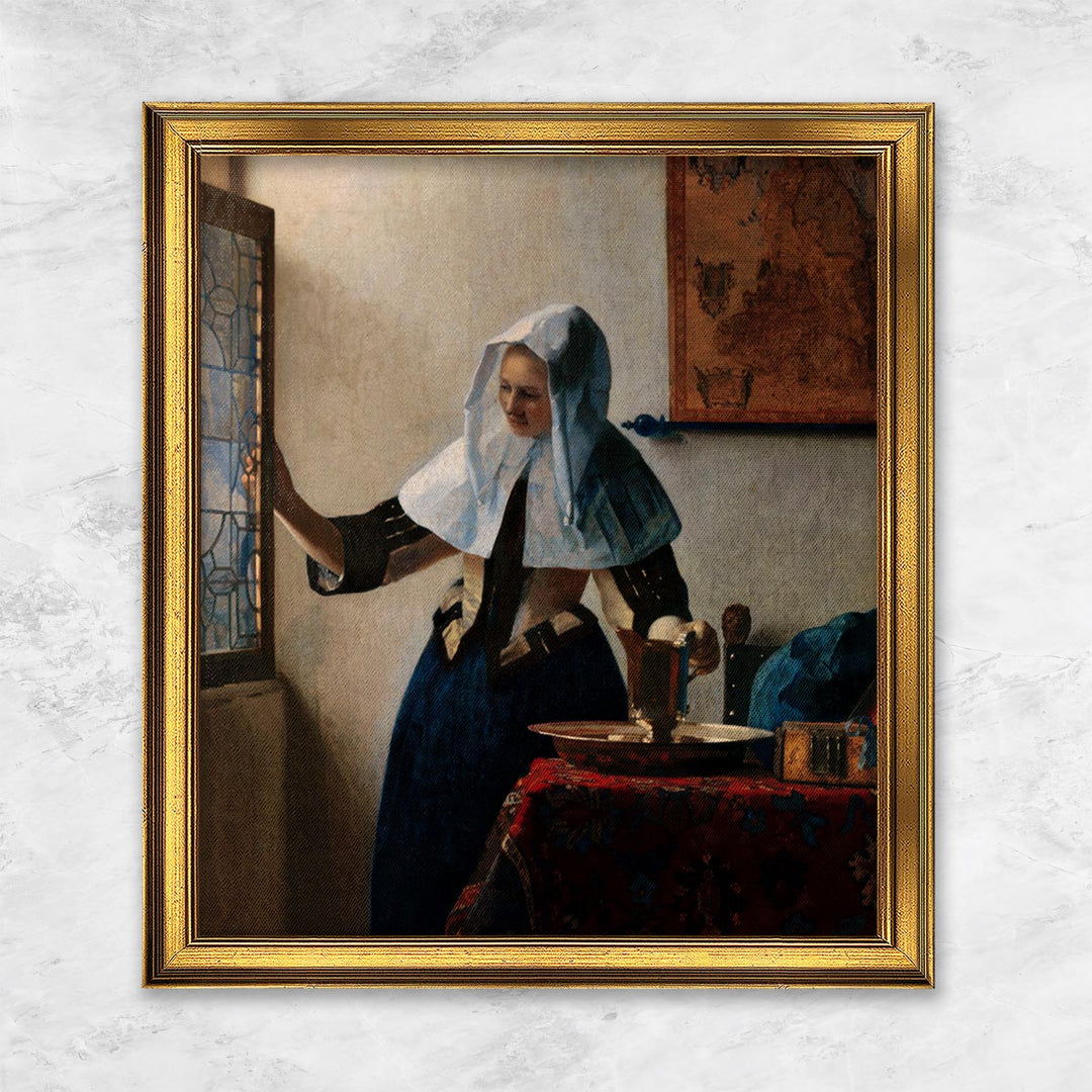 "Junge Frau mit Wasserkanne am Fenster" | Johannes Vermeer