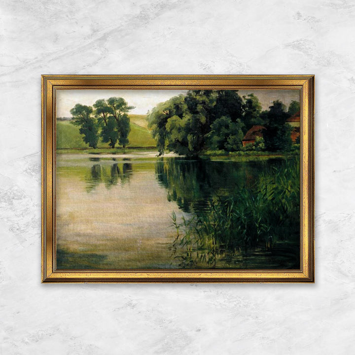 "An einem kleinen See" | Wilhelm Trübner