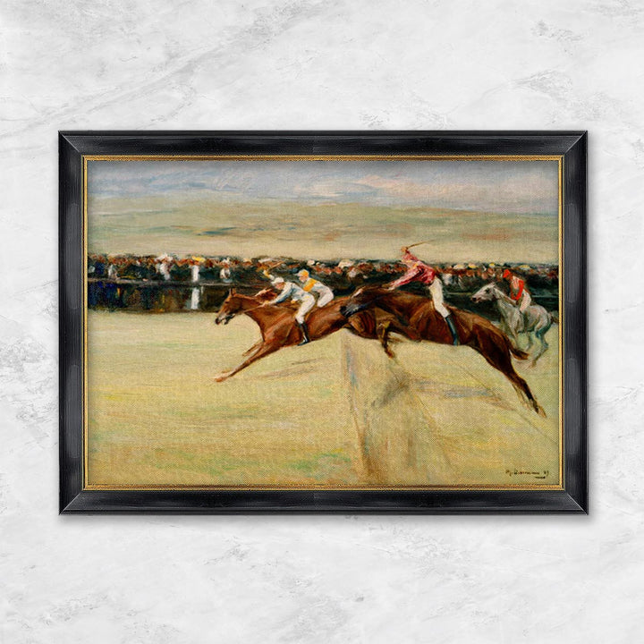 "Pferderennen in den Cascinen - 1. Fassung" | Max Liebermann