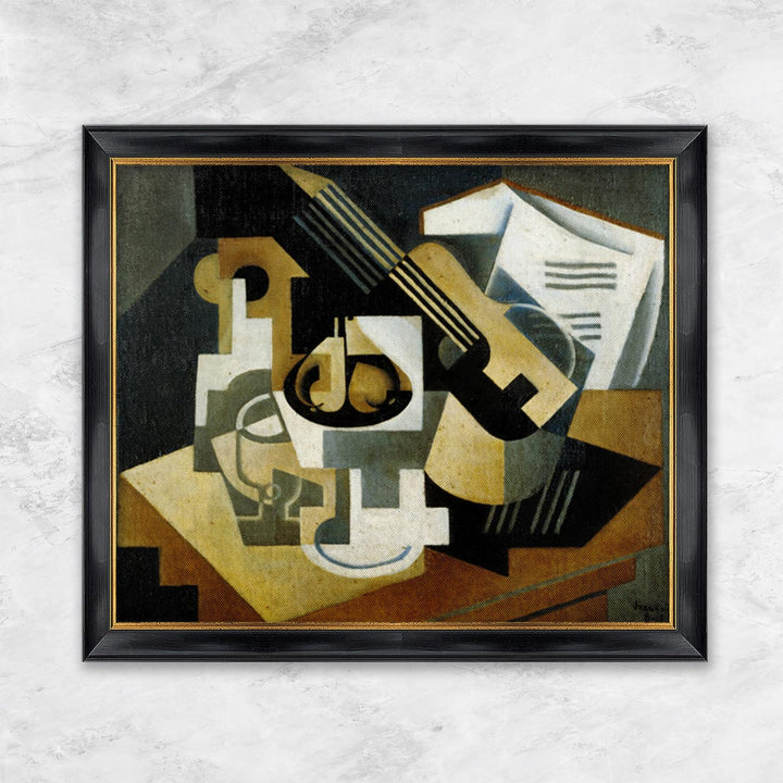 "Gitarre und Kompottschale auf einem Tisch" | Juan Gris