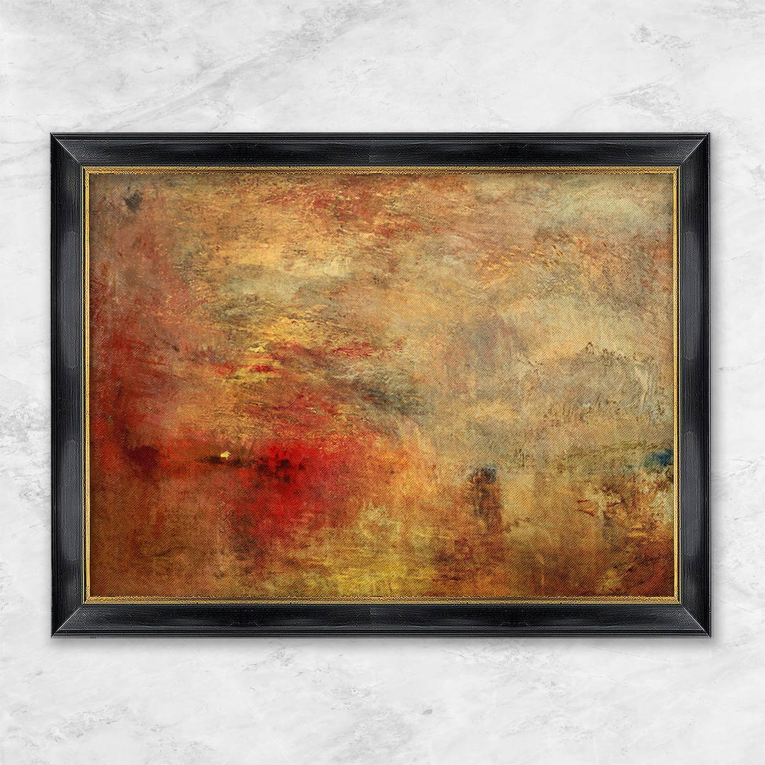 "Sonnenuntergang über einem See" | William Turner