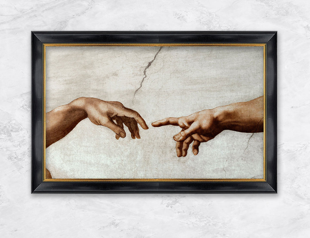 "Ausschnitt aus Die Erschaffung Adams" | Michelangelo Buonarroti