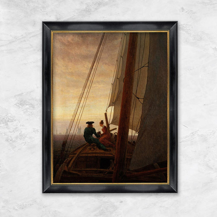 "Auf dem Segler" | Caspar David Friedrich