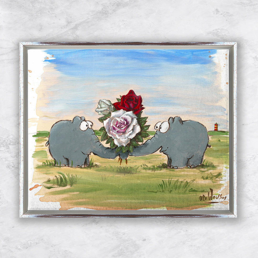 "La vie en rose" | Otto Waalkes Giclée Original