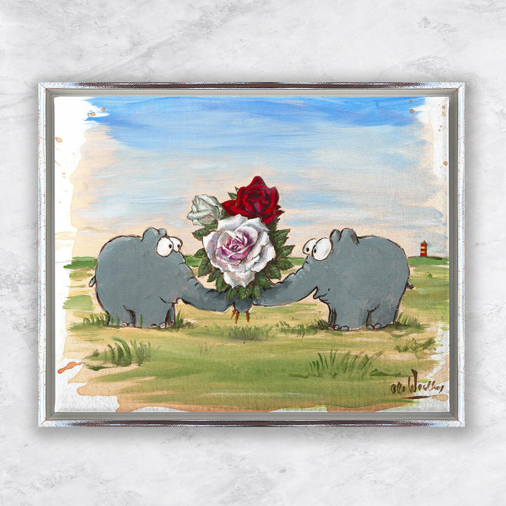 "La vie en rose" | Otto Waalkes Giclée Original