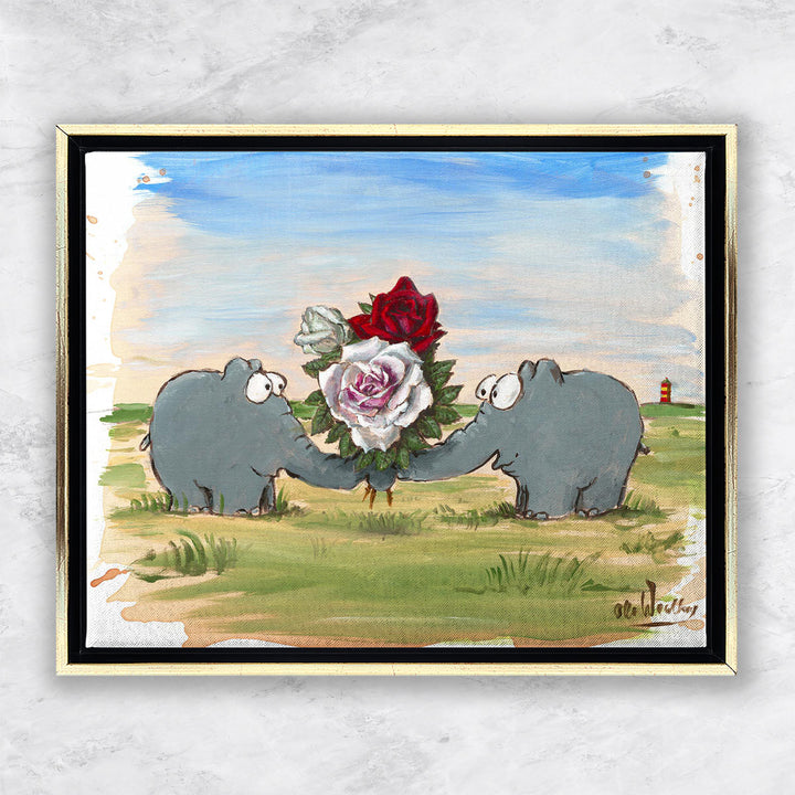 "La vie en rose" | Otto Waalkes Giclée Original