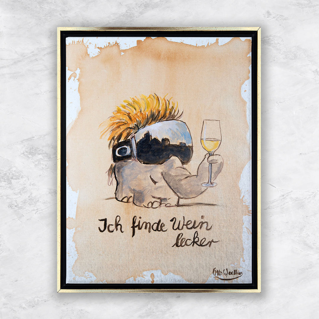 "Ich finde Wein lecker" | Otto Waalkes Giclée Original
