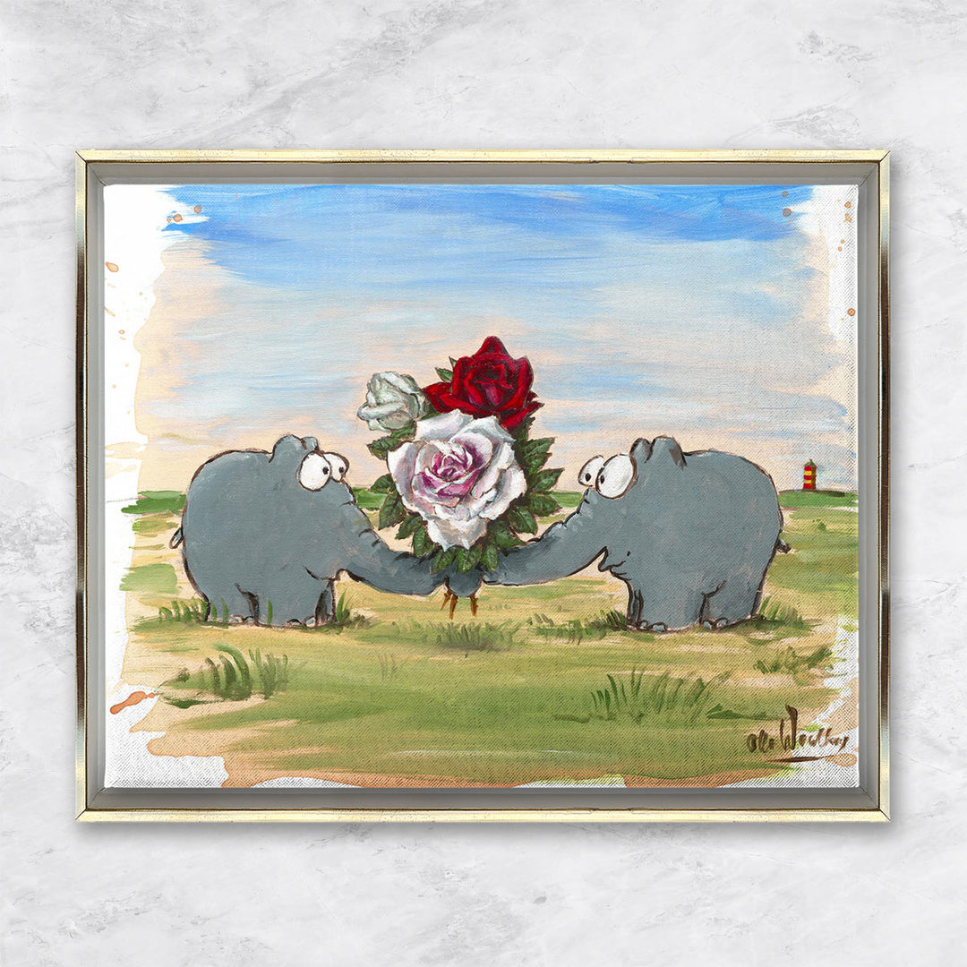 "La vie en rose" | Otto Waalkes Giclée Original