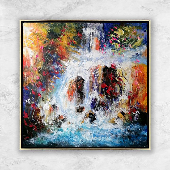 "Blütentanz am Wasserfall II" | Jochem De Graaf